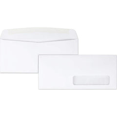 Quality Park - Mailers, Sheets & Envelopes; Type: Business Envelope ; Style: Gummed Flap ; Width (Inch): 9-1/2 ; Length (Inch): 4-1/8 ; Box Quantity: 500 ; Size: 4.13 x 9.5 - Exact Tooling