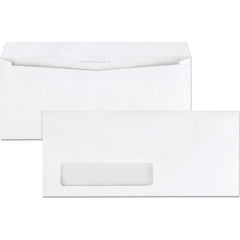 Quality Park - Mailers, Sheets & Envelopes; Type: Business Envelope ; Style: Gummed Flap ; Width (Inch): 9-1/2 ; Length (Inch): 4-1/8 ; Box Quantity: 500 ; Size: 4.13 x 9.5 - Exact Tooling