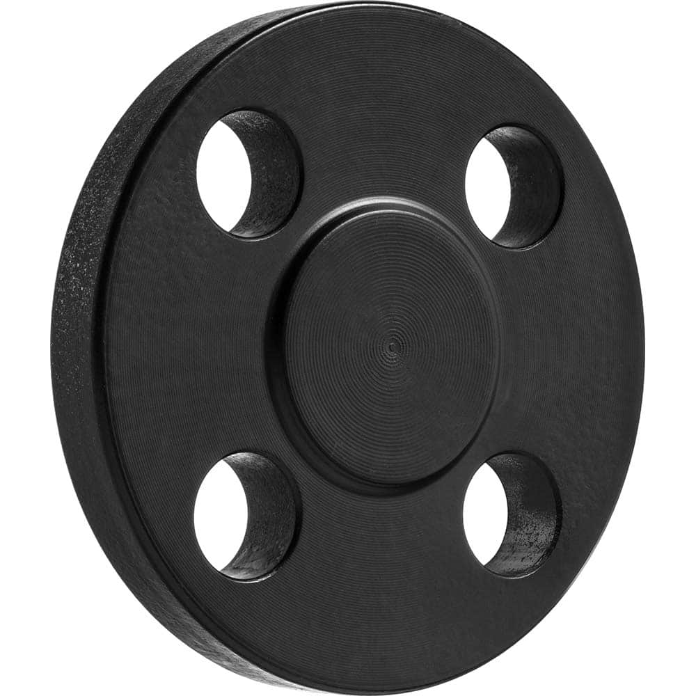 USA Sealing - Black & Galvanized Flanges; Style: Blind ; Pipe Size: 4 (Inch); Outside Diameter (Inch): 10 ; Distance Across Bolt Hole Centers: 7-7/8 (Inch); Pressure Rating (psi): 300 ; Number of Holes: 8.000 - Exact Tooling