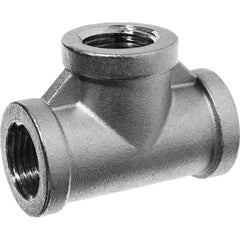 USA Sealing - Stainless Steel Pipe Fittings; Type: Tee ; Fitting Size: 1-1/4 x 1-1/4 x 1-1/4 ; End Connections: FBSPP x FBSPP x FBSPP ; Material Grade: 316 ; Pressure Rating (psi): 150 - Exact Tooling