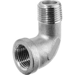 USA Sealing - Stainless Steel Pipe Fittings; Type: Street Elbow ; Fitting Size: 2 x 2 ; End Connections: MBSPT x FBSPT ; Material Grade: 316 ; Pressure Rating (psi): 150 - Exact Tooling