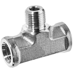 USA Sealing - Stainless Steel Pipe Fittings; Type: Branch Tee ; Fitting Size: 1/4 x 1/4 x 1/4 ; End Connections: FNPT x FNPT x MNPT ; Material Grade: 304 ; Pressure Rating (psi): 7500 - Exact Tooling
