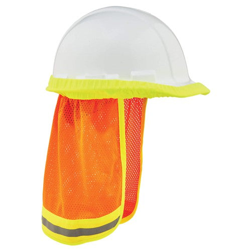 8005 Orange Hi-Vis Mesh Neck Shade W/ Reflective - Exact Tooling