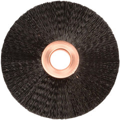 3″ Small Diameter Nylon Wheel, .010″ Crimped Black Fill, 1/2″ Arbor Hole - Exact Tooling