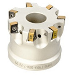 Heli Do Indexable Face Mill-2.5" Dia; 1" Bore Dia - Exact Tooling