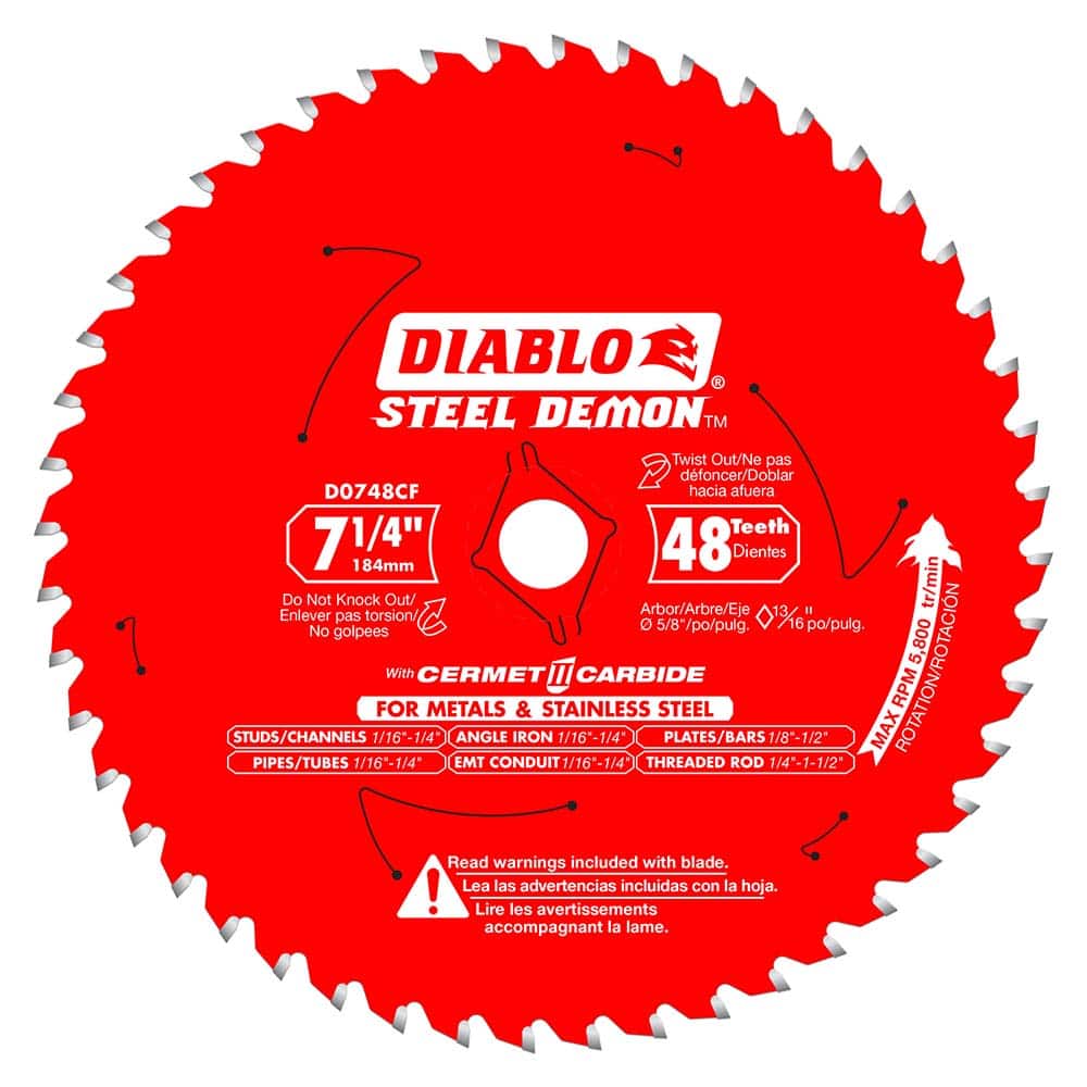 Freud - Wet & Dry-Cut Saw Blades; Blade Diameter (Inch): 7-1/4 ; Blade Material: Steel ; Arbor Style: Standard Round ; Arbor Hole Diameter (mm): 0.63 ; Arbor Hole Diameter (Inch): 5/8 ; Arbor Hole Diameter (Decimal Inch): 5/8 - Exact Tooling