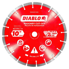 Freud - Wet & Dry-Cut Saw Blades; Blade Diameter (Inch): 10 ; Blade Material: Diamond-Tipped ; Arbor Style: Standard Round ; Arbor Hole Diameter (Inch): 5/8; 7/8 ; Arbor Hole Diameter (Decimal Inch): 5/8; 7/8 ; Application: Cutting Masonry - Exact Tooling