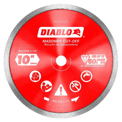 Freud - Wet & Dry-Cut Saw Blades; Blade Diameter (Inch): 10 ; Blade Material: Diamond-Tipped ; Arbor Style: Standard Round ; Arbor Hole Diameter (Inch): 5/8" ; Arbor Hole Diameter (Decimal Inch): 5/8" ; Application: Cutting Masonry - Exact Tooling