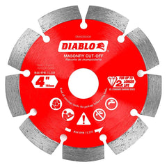 Freud - Wet & Dry-Cut Saw Blades; Blade Diameter (Inch): 4 ; Blade Material: Diamond-Tipped ; Arbor Style: Standard Round ; Arbor Hole Diameter (Inch): 0.7874; 5/8; 7/8 ; Arbor Hole Diameter (Decimal Inch): 0.7874; 5/8; 7/8 ; Application: Cutting Masonry - Exact Tooling