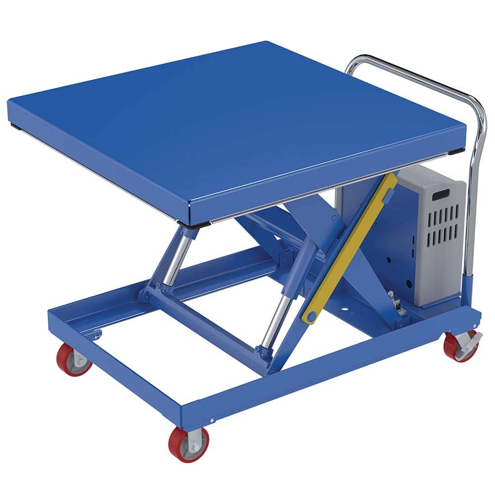Vestil - Lifting Tables; Type: Elevating Cart ; Lift Style: Scissor ; Style: Portable Battery-Operated ; Load Capacity (Lb.): 2000.000 ; Minimum Height (Inch): 15 ; Lift Height (Inch): 39 - Exact Tooling