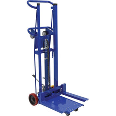 Vestil - Manually Operated Lifts; Type: Lift Cart ; Load Capacity (Lb.): 750.000 ; Lift Height (Inch): 52 ; Maximum Working Height: 52 (Feet); Fork Width (Inch): 24 ; Width (Inch): 20 - Exact Tooling