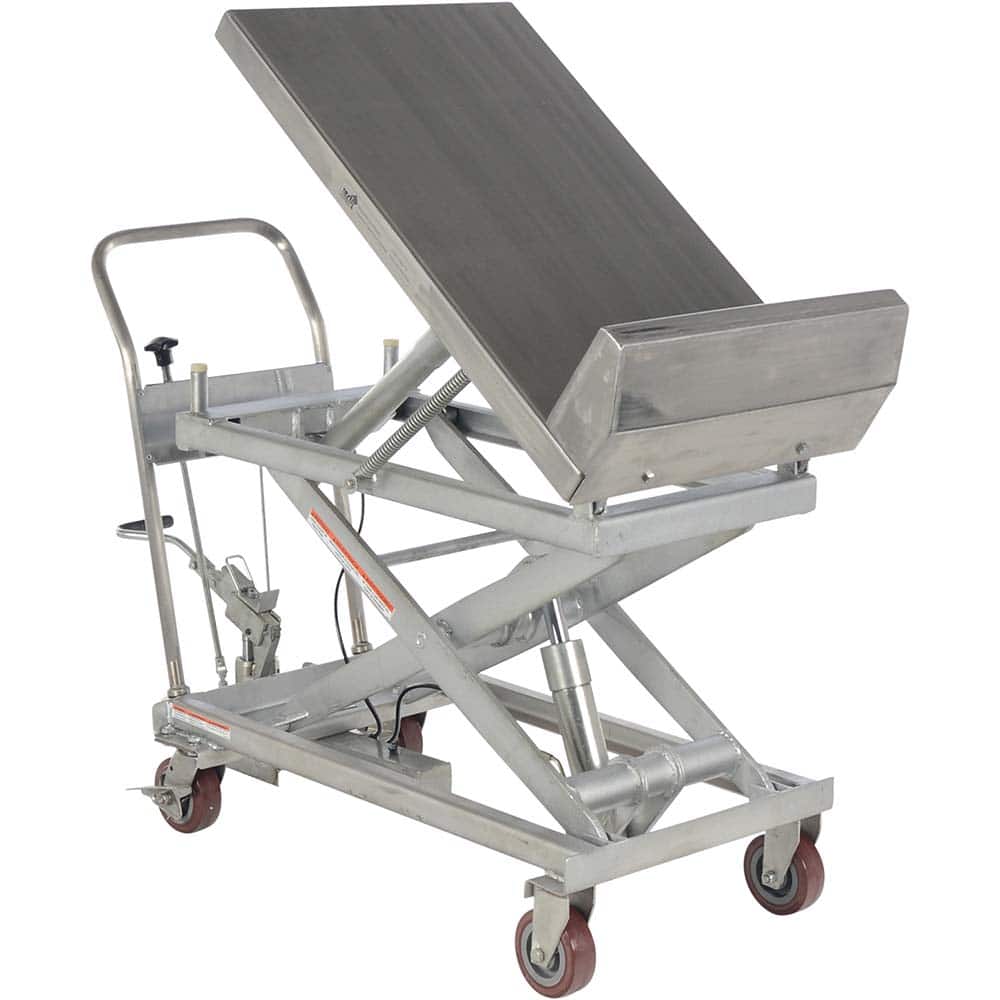 Vestil - Tilting Tables; Type: Elevating Cart ; Load Capacity (Lb.): 1000.000 ; Tilt Angle: 40 ; Control Type: Foot - Exact Tooling