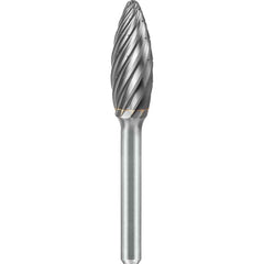 SGS Pro - SH-2, 5/16" Cut Diam, 1/4" Shank Length, NG6, Tungsten Carbide Flame Burr - Exact Tooling