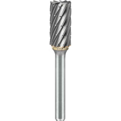SGS Pro - SB-5, 1/2" Cut Diam, 1/4" Shank Length, NG6, Tungsten Carbide Cylinder Burr with End Cut - Exact Tooling