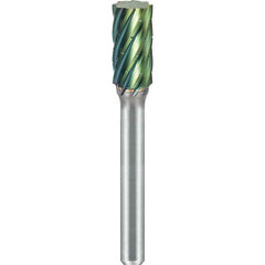 SGS Pro - SA-3, 3/8" Cut Diam, 1/4" Shank Length, NG6, Tungsten Carbide Cylinder Burr - Exact Tooling