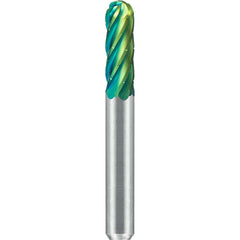 SGS Pro - SC-1, 1/4" Cut Diam, 1/4" Shank Length, NG6, Tungsten Carbide Cylinder Burr with Radius - Exact Tooling