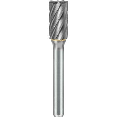 SGS Pro - SB-3, 3/8" Cut Diam, 1/4" Shank Length, NG6, Tungsten Carbide Cylinder Burr with End Cut - Exact Tooling