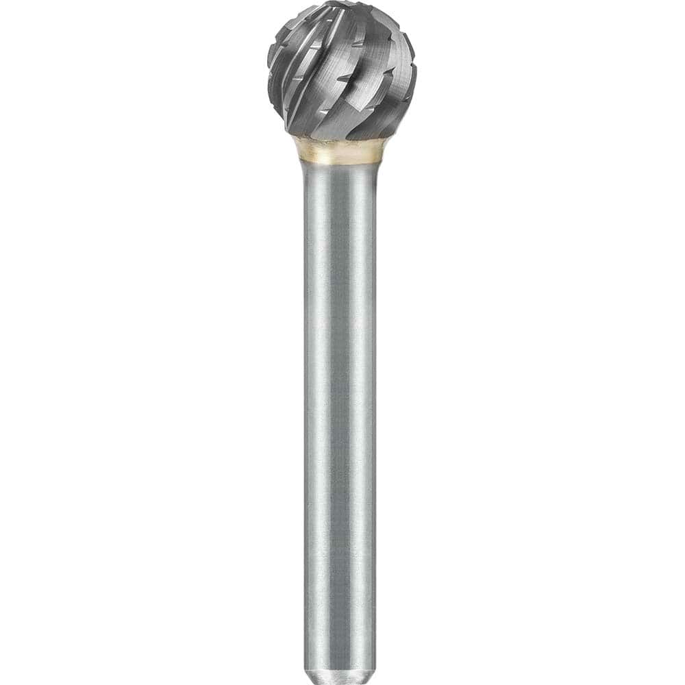 SGS Pro - SD-5, 1/2" Cut Diam, 1/4" Shank Length, NG6, Tungsten Carbide Ball Burr - Exact Tooling