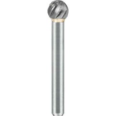 SGS Pro - SD-2, 5/16" Cut Diam, 1/4" Shank Length, NG6, Tungsten Carbide Ball Burr - Exact Tooling