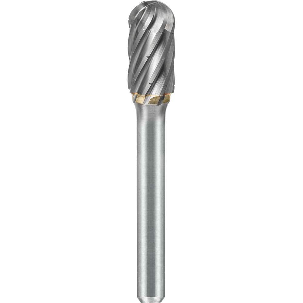 SGS Pro - SC-2, 5/16" Cut Diam, 1/4" Shank Length, NG6, Tungsten Carbide Cylinder Burr with Radius - Exact Tooling