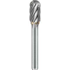SGS Pro - SC-2, 5/16" Cut Diam, 1/4" Shank Length, NG6, Tungsten Carbide Cylinder Burr with Radius - Exact Tooling