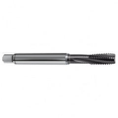 M8x1.0 6H 3-Flute PM Cobalt Semi-Bottoming 10 degree Spiral Flute Tap-TiAlN - Exact Tooling