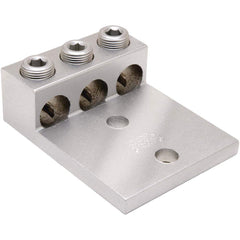 Burndy - Ring Terminals; Terminal Type: Rectangle ; Insulation Type: NonInsulated ; Connection Type: Lug ; Compatible Wire Size (AWG): 14-2/0 (Strand) ; Stud Size (Inch): 1/2 ; Color: Aluminum - Exact Tooling