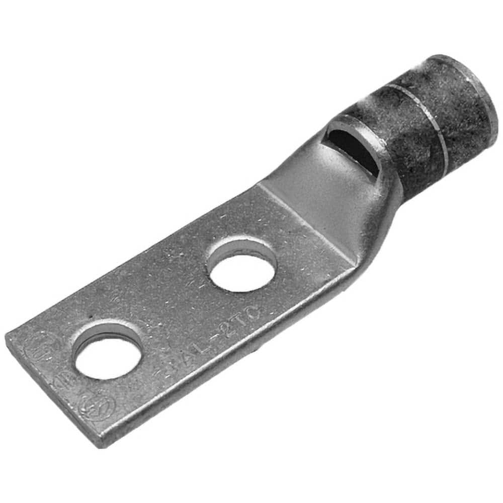 Burndy - Ring Terminals; Terminal Type: Rectangle ; Insulation Type: NonInsulated ; Connection Type: Compression ; Compatible Wire Size (AWG): 2 ; Stud Size (Inch): 3/8 ; Color: Brown - Exact Tooling