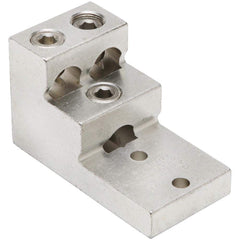 Burndy - Ring Terminals; Terminal Type: Rectangle ; Insulation Type: NonInsulated ; Connection Type: Lug ; Compatible Wire Size (AWG): 2 (Strand) ; Compatible Wire Size (kcmil): 600 ; Stud Size (Inch): 3/8 - Exact Tooling