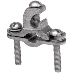 Burndy - Grounding Clamps; Clamp Type: Grounding Clamp ; Compatible Rod Diameter (Inch): 3/8-1 ; Minimum Compatible Pipe Size (Inch): 1/2 ; Maximum Compatible Pipe Size (Inch): 1 ; Compatible Wire Size (AWG): 10-2 ; Overall Length (Inch): 2.28 - Exact Tooling