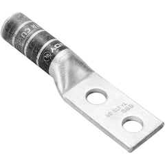 Burndy - Ring Terminals; Terminal Type: Rectangle ; Insulation Type: NonInsulated ; Connection Type: Compression ; Compatible Wire Size (AWG): 2 ; Stud Size (Inch): 1/4 ; Color: Brown - Exact Tooling