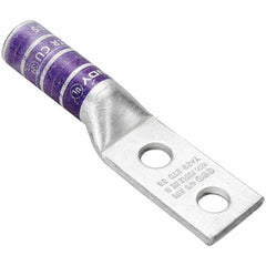 Burndy - Ring Terminals; Terminal Type: Rectangle ; Insulation Type: NonInsulated ; Connection Type: Compression ; Compatible Wire Size (AWG): 2 ; Stud Size (Inch): 1/2 ; Color: Brown - Exact Tooling