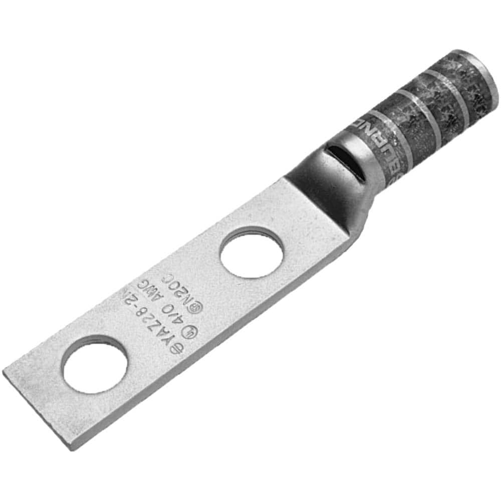 Burndy - Ring Terminals; Terminal Type: Rectangle ; Insulation Type: NonInsulated ; Connection Type: Compression ; Compatible Wire Size (kcmil): 350 (Flex) ; Stud Size (Inch): 3/8 ; Color: Blue - Exact Tooling