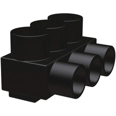Burndy - Split Bolt Connectors; Connector Material: Aluminum ; Maximum Compatible Wire Size (AWG): 4 ; Minimum Compatible Wire Size (AWG): 14 ; Compatible Wire Type: Aluminum; Copper ; Base Width (Inch): 1-1/4 ; Base Width (Decimal Inch): 1-1/4 - Exact Tooling