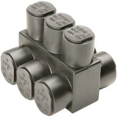 Burndy - Split Bolt Connectors; Connector Material: Aluminum ; Maximum Compatible Wire Size (AWG): 4 ; Minimum Compatible Wire Size (AWG): 14 ; Compatible Wire Type: Aluminum; Copper ; Base Width (Inch): 1-1/4 ; Base Width (Decimal Inch): 1-1/4 - Exact Tooling