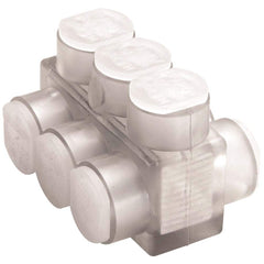 Burndy - Split Bolt Connectors; Connector Material: Aluminum ; Maximum Compatible Wire Size (AWG): 2/0 ; Minimum Compatible Wire Size (AWG): 14 ; Compatible Wire Type: Aluminum; Copper ; Base Width (Inch): 1.56 ; Base Width (Decimal Inch): 1.56 - Exact Tooling