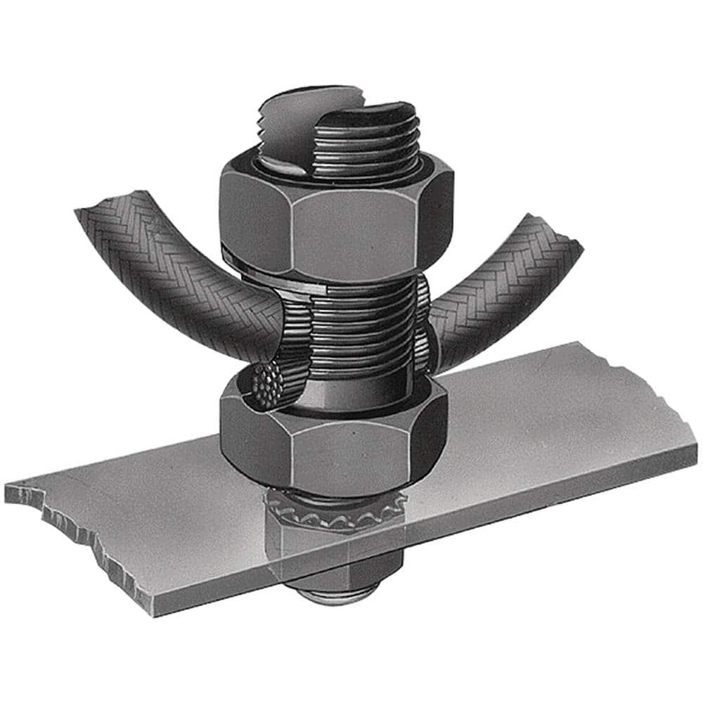 Burndy - Grounding Clamps; Clamp Type: Grounding Clamp ; Compatible Wire Size (AWG): 1-4/0 ; Overall Length (Inch): 3.94 ; Overall Length (Decimal Inch): 3.94 ; Material: Leaded Bronze Alloy ; Standards Met: EU RoHS Indicator; RoHS CM Compliant; UL 467; - Exact Tooling