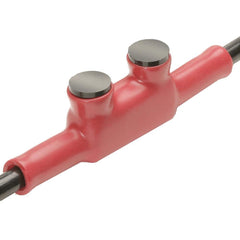 Burndy - Butt Splice Terminals; Insulation Type: Insulated ; Insulation Material: Plastisol ; Connection Type: Lug ; Compatible Wire Size (AWG): 4/0 ; Compatible Wire Size (kcmil): 250 ; Color: Red - Exact Tooling