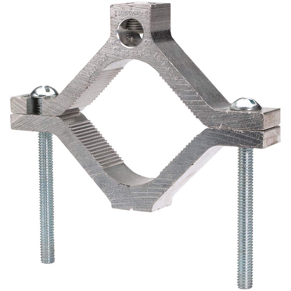 Burndy - Grounding Clamps; Clamp Type: Grounding Clamp ; Compatible Wire Size (AWG): 14-1/0 ; Overall Length (Inch): 2-1/4 ; Overall Length (Decimal Inch): 2-1/4 ; Material: Copper Alloy ; Standards Met: EU RoHS Indicator; RoHS CM Compliant; UL 467; UL L - Exact Tooling
