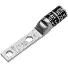 Burndy - Ring Terminals; Terminal Type: Rectangle ; Insulation Type: NonInsulated ; Connection Type: Compression ; Compatible Wire Size (AWG): 2 (Flex) ; Stud Size (Inch): 1/4 ; Color: Brown - Exact Tooling