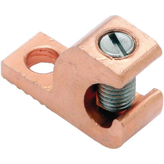 Burndy - Grounding Clamps; Clamp Type: Grounding Clamp ; Compatible Wire Size (AWG): 14-4 ; Overall Length (Inch): 1.13 ; Overall Length (Decimal Inch): 1.13 ; Material: Copper ; Standards Met: EU RoHS Indicator; RoHS EX Compliant - Exact Tooling