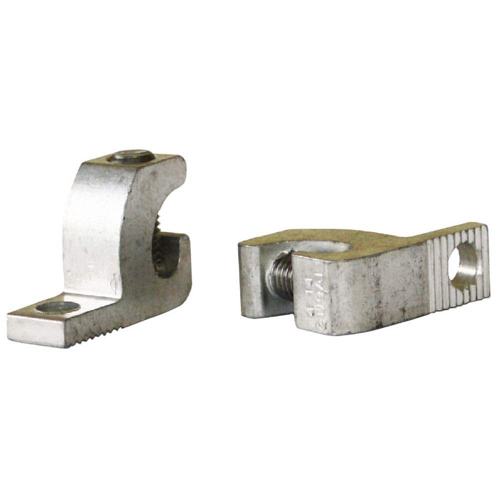 Burndy - Grounding Clamps; Clamp Type: Grounding Clamp ; Compatible Wire Size (AWG): 6 ; Compatible Wire Size (kcmil): 250 ; Overall Length (Inch): 2.2 ; Overall Length (Decimal Inch): 2.2 ; Material: Aluminum - Exact Tooling