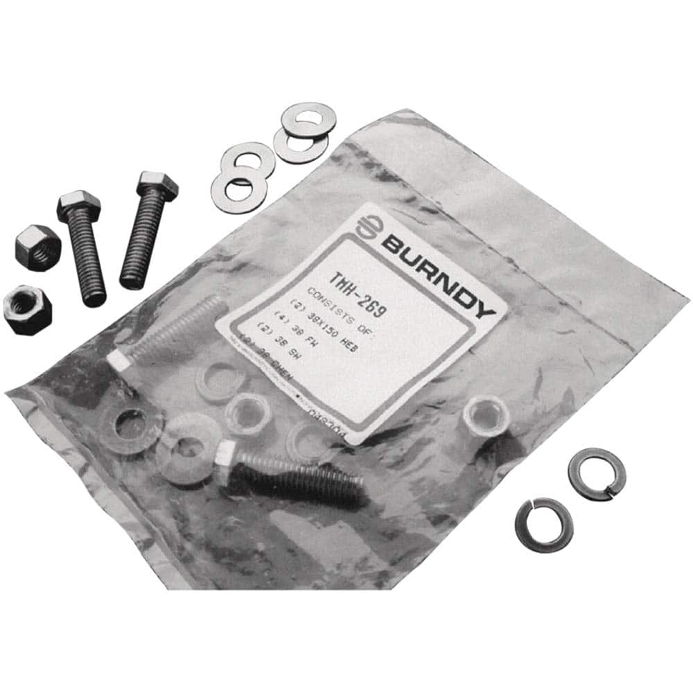 Burndy - Terminal Block Accessories; Accessory Type: Hardware kit ; For Use With: YA1CLB; YA1CLNT14; YA25L4BOX; YA25LB; YA26L6BOX; YA26LB; YA26LBOX; YA26LNT516 Terminals ; Additional Information: Material: DURIUM Silicon Bronze - Exact Tooling