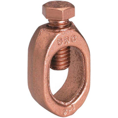 Burndy - Grounding Clamps; Clamp Type: Grounding Clamp ; Compatible Rod Diameter (Inch): 1/2 ; Compatible Wire Size (AWG): 10-2 ; Overall Length (Inch): 1-3/4 ; Overall Length (Decimal Inch): 1-3/4 ; Material: Copper Alloy - Exact Tooling