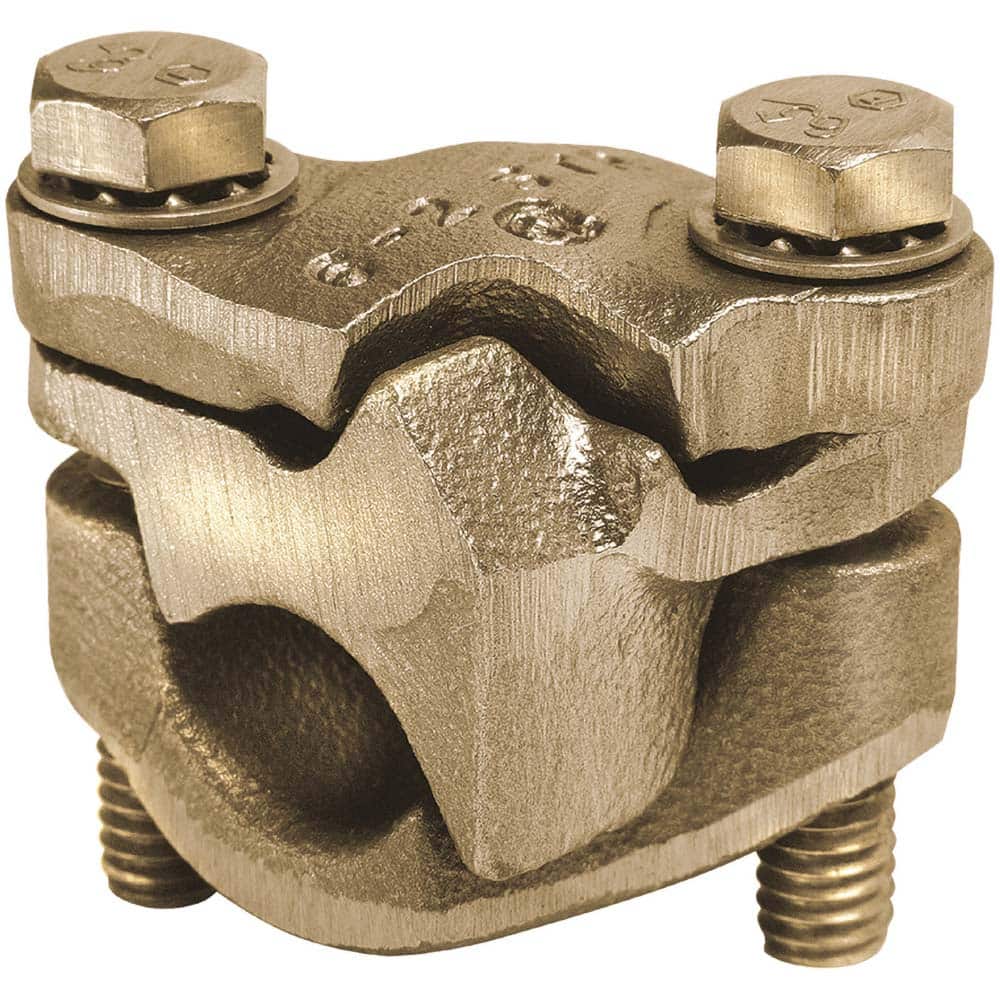 Burndy - Grounding Clamps; Clamp Type: Parallel Clamp ; Compatible Wire Size (AWG): 1/0-4/0; 6-1/0 ; Overall Length (Inch): 1-1/2 ; Overall Length (Decimal Inch): 1-1/2 ; Material: Copper ; Standards Met: EU RoHS Indicator; RoHS NC Compliant; UL 467 - Exact Tooling