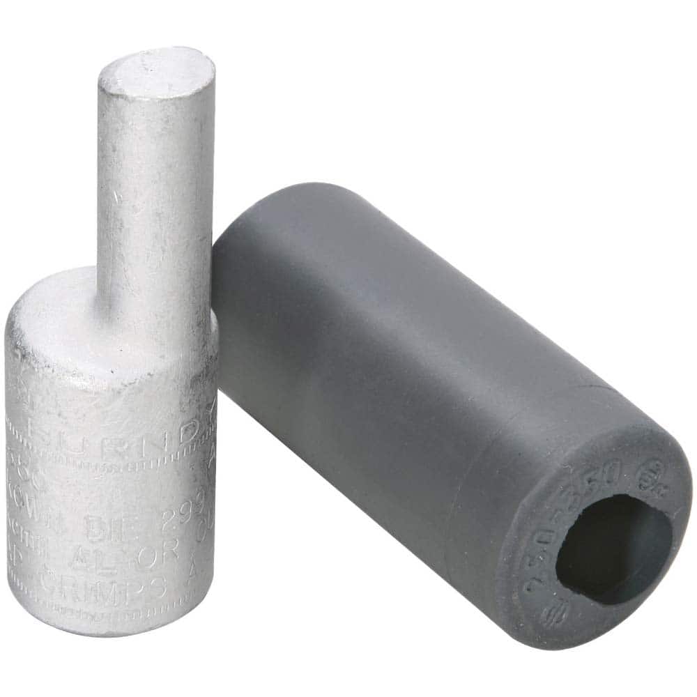 Burndy - Compression Pin Adapters; Plug Diameter (Inch): 0.6800 ; Material Type: Aluminum ; Contact Plating: Tin ; Rating: 35 kV; CSA Certified; RoHS Compliant; UL 486A-486B - Exact Tooling