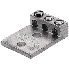 Burndy - Ring Terminals; Terminal Type: Rectangle ; Insulation Type: NonInsulated ; Connection Type: Lug ; Compatible Wire Size (AWG): 14-1/0 (Strand) ; Stud Size (Inch): 3/8 ; Color: Aluminum - Exact Tooling