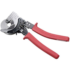 Burndy - Cutting Pliers; Type: Rachet Cable Cutter ; Insulated: No ; Overall Length Range: 10" and Longer ; Capacity (Inch): 1.25 ; Overall Length (Inch): 10-1/2 ; Cut Style: Center Cut - Exact Tooling
