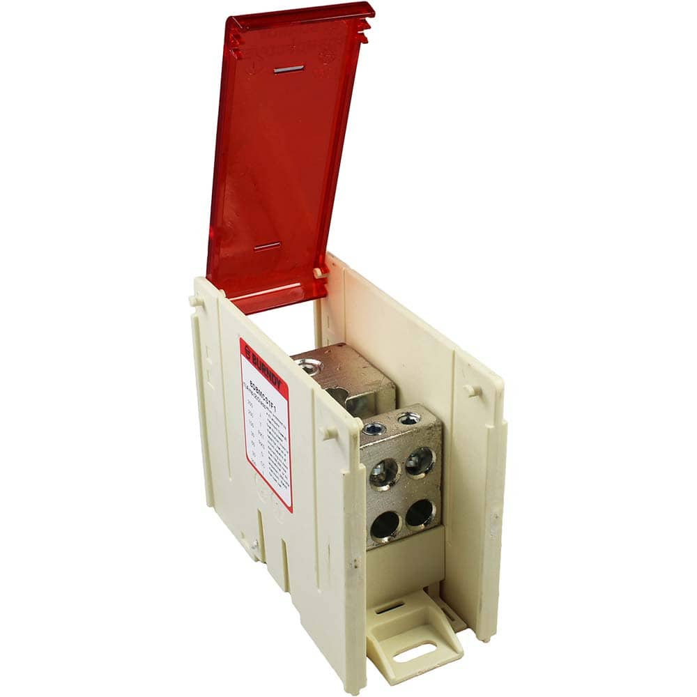 Burndy - Power Distribution Block Covers; Compatible Power Block: 1-Pole ; Material: Polycarbonate - Exact Tooling