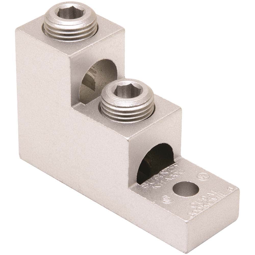 Burndy - Terminal Blocks; Block Type: High Strength ; Mounting Type: Terminal ; Voltage: 600 ; Maximum Compatible Wire Size (AWG): 4/0 ; Minimum Compatible Wire Size (AWG): 6 ; Contact Material: Aluminum - Exact Tooling